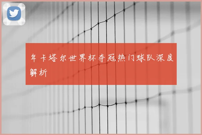 年卡塔尔世界杯夺冠热门球队深度解析